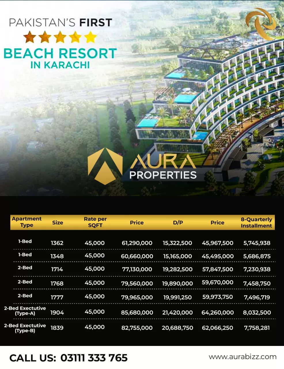 beach resort payment plan